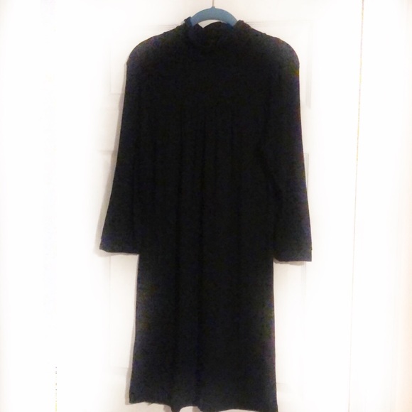 Banana Republic Long Sleeve Black Turtleneck Dress - Picture 1 of 3